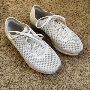 Under Armour White Mesh Athletic Sneakers